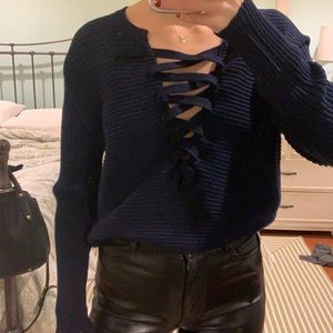 Designers Remix Charlotte Eskildsen Navy Blue Sweater size XS